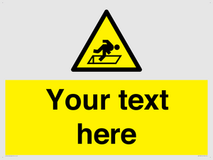 Custom Warning Hatch Sign